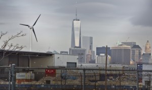 Wind turbine in Brooklyn
