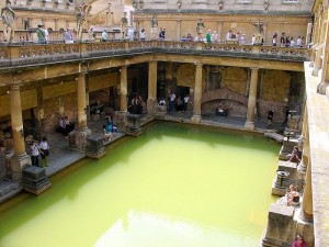 Solar heated Roman Baths
